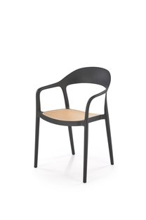 K530 krzesło czarny / naturalny