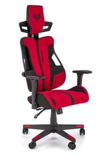 NITRO 2 fotel gabinetowy tkanina, czerwony / czarny