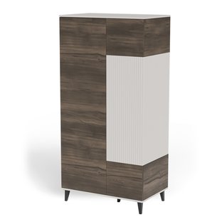 Zdjęcie do “RANDOM 2 S-1 szafa kaszmir / orzech / czarny (3p=1szt)”.