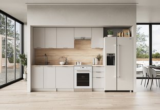 Zdjęcie do “BARCELONA 240 kuchnia zestaw korpus: kaszmir, fronty: kaszmir”.