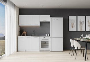 Zdjęcie do “CORONA 180 kuchnia zestaw korpus: biały, fronty: biały”.