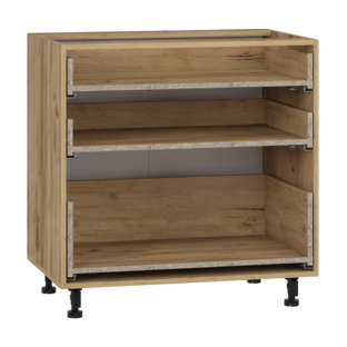 VENTO D3S_H-80/82 carcass, lower cabinet with drawers craft oak