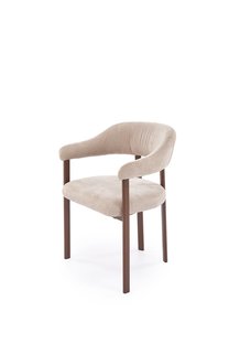 Zdjęcie do “K616 krzesło beżowy / orzechowy”.