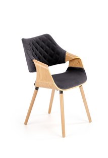 Zdjęcie do “K396 krzesło naturalny / czarny (1p=1szt)”.