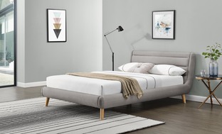 ELANDA 160cm łóżko jasny popiel (2p=1szt)